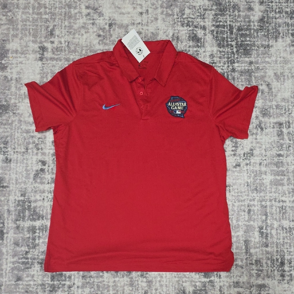 Nike Texas MLB All-Star Red Polo Shirt